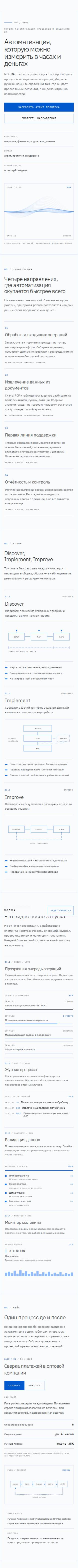 Шаблон «NOEMA — автоматизация и ИИ» на телефоне