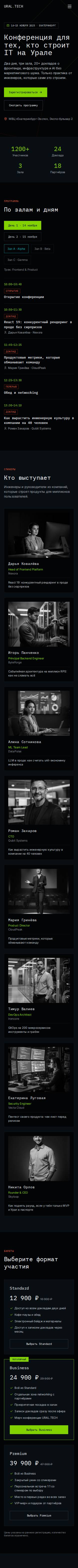 Шаблон «IT-конференция» на телефоне